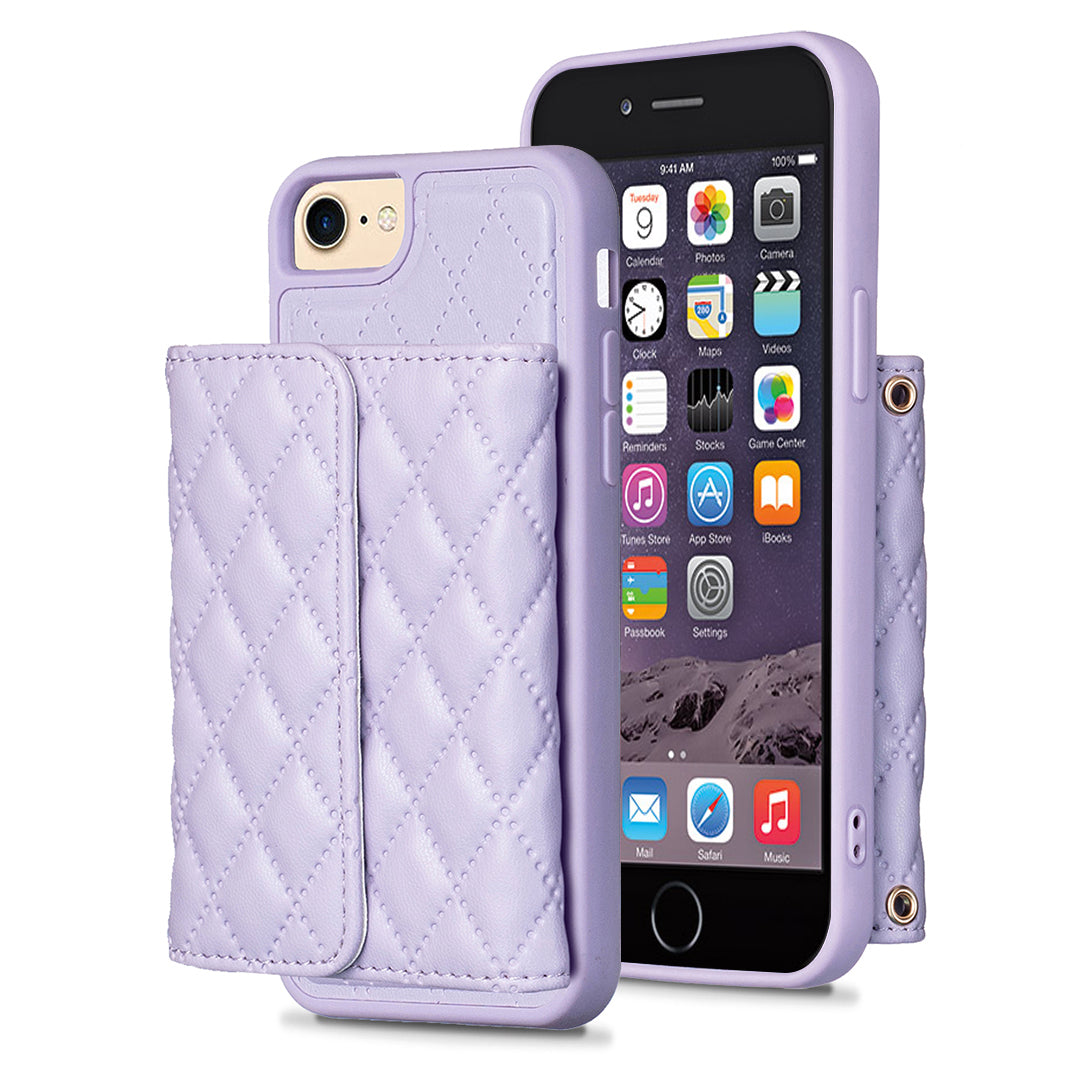 BF23-stil Kickstand Cover til iPhone 6 6s 7 8 SE (2020) Kortholder Læder+TPU telefoncover BF23-stil Kickstand Cover til iPhone 6 6s 7 8 SE (2020) Kortholder Læder+TPU telefoncover
